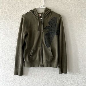 Mossimo zip up hooded sweatshirt